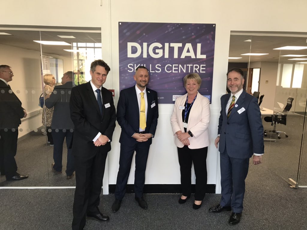 Delighted and proud to be working with <a href="/southstaffs/">South Staffordshire College</a> college at the opening of the fantastic new #digitalskills centre opened by <a href="/GavinWilliamson/">Sir Gavin Williamson CBE MP</a> and <a href="/ChrisPincher/">Christopher Pincher</a> today delivering micro credentials with <a href="/CertMatters/">Prodigy Learning</a>
