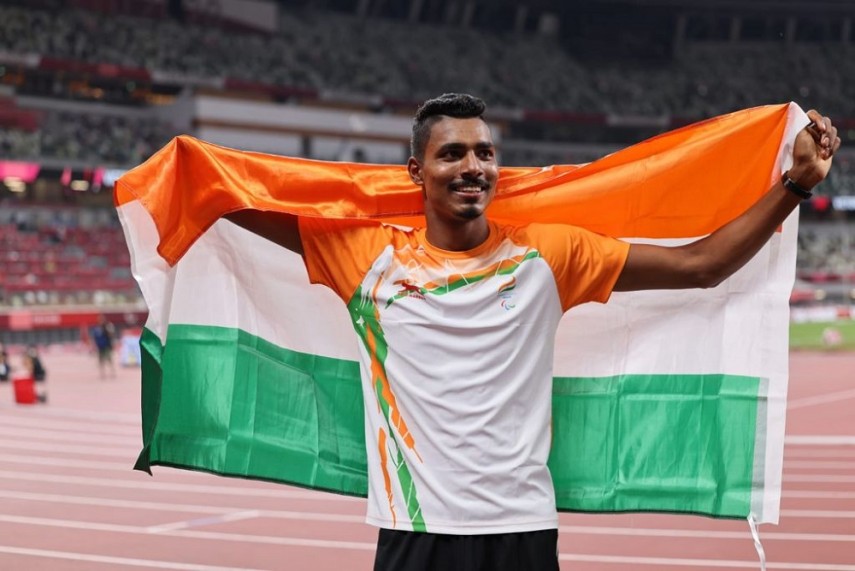 Nishad Kumar, who won Silver medal in #TokyoParalympics Men’s High Jump (T46) event, features on our Twitter header today. 
#NewTwitterHeaderpic