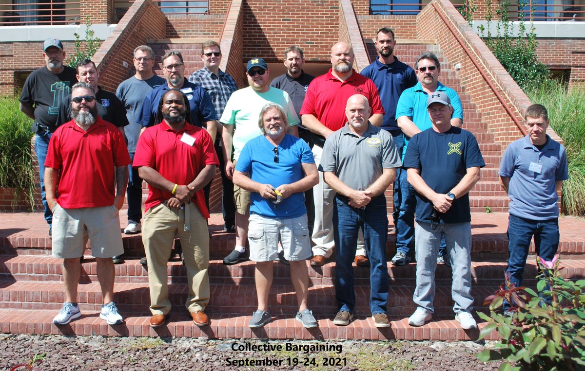 IAMW3Center's tweet photo. This week we had two programs - Collective Bargaining and Negotiation Prep for District Lodge 776 in their upcoming negotiations with Lockheed Martin. We wish all these brothers well as they return home with the skills to represent their Local and District Lodges. https://t.co/wHS7BitHaU