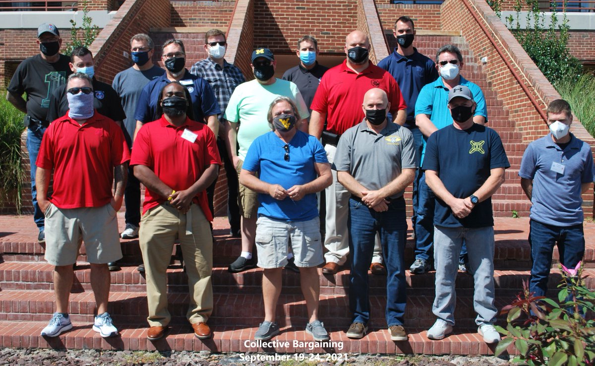IAMW3Center's tweet photo. This week we had two programs - Collective Bargaining and Negotiation Prep for District Lodge 776 in their upcoming negotiations with Lockheed Martin. We wish all these brothers well as they return home with the skills to represent their Local and District Lodges. https://t.co/wHS7BitHaU