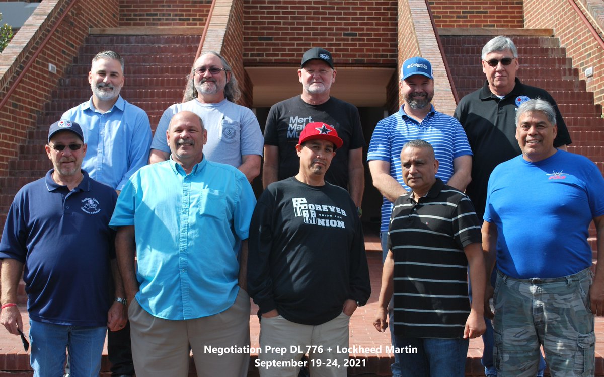IAMW3Center's tweet photo. This week we had two programs - Collective Bargaining and Negotiation Prep for District Lodge 776 in their upcoming negotiations with Lockheed Martin. We wish all these brothers well as they return home with the skills to represent their Local and District Lodges. https://t.co/wHS7BitHaU
