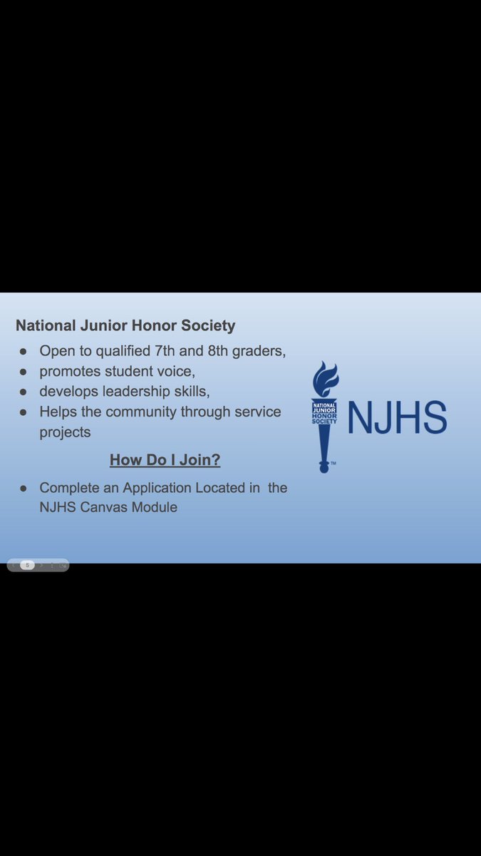 hcpss_pvms's tweet photo. Students are you interested in National Junior Honor Society. Please complete the application located in your student canvas. If you have questions please see Mrs. Chelidona or Ms.Thompson. https://t.co/CHCTb3RWGX