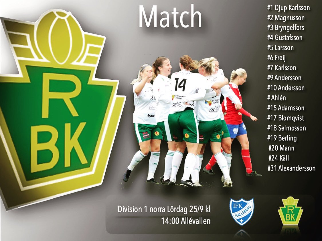 radabkdam's tweet image. 14:00, följ matchen här!