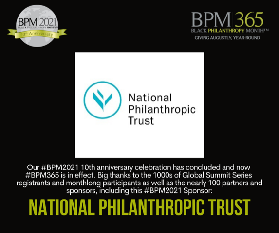 BlackGiving365's tweet photo. Thank you @nptrust!
#BPM365 #BPM2021 #BPMTENacity https://t.co/97lGtDAcAn
