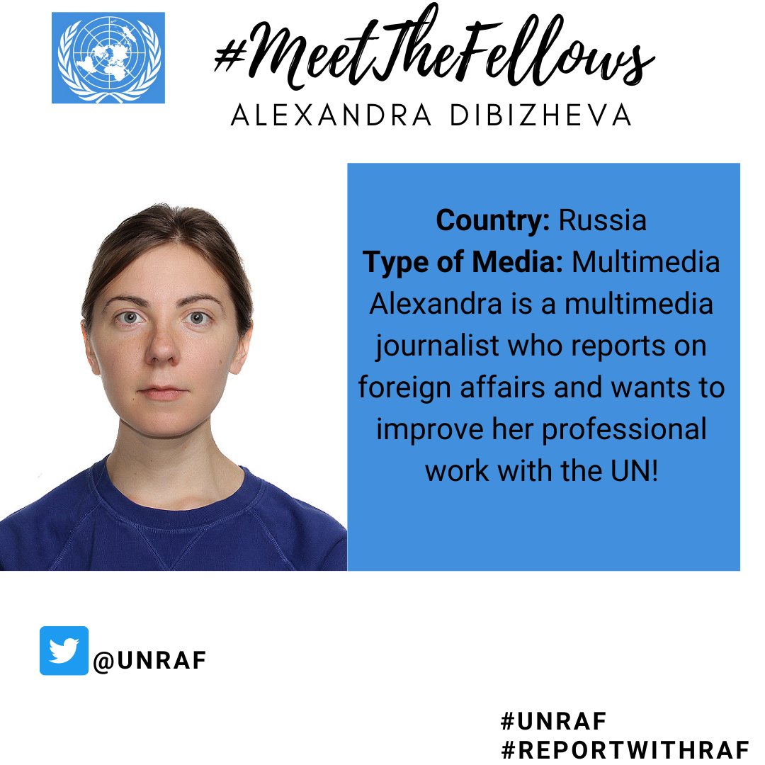 Un Raf Journalists Reportwithraf Feliz Cumpleanos Joyeux Anniversaire Happy Birthday From The Unraf Team And All The Unraf Fellows To Alexandra Aka Sasha Happy To Have You On Our Team