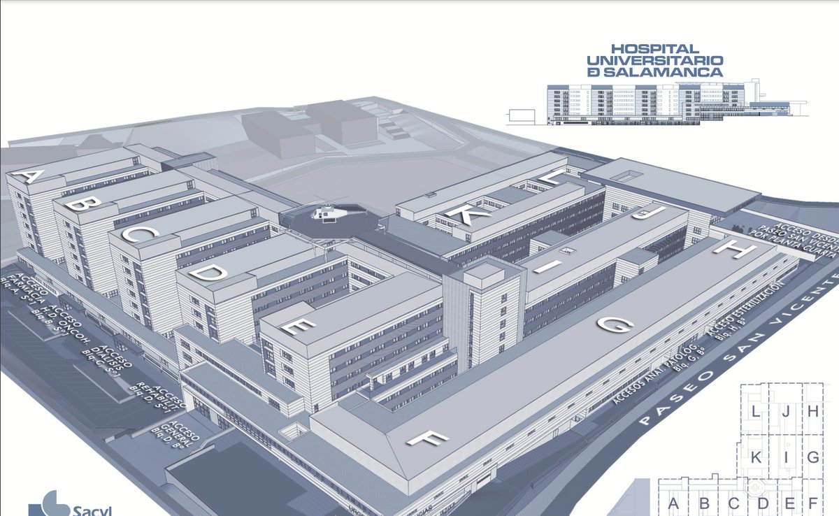 TribunaSal's tweet photo. 🏥 Esquema de uso para el Nuevo Hospital de #Salamanca que prosigue desde el lunes con los servicios y unidades del Clínico   https://t.co/yQS7bPhAmm https://t.co/z9qe4yPdpG