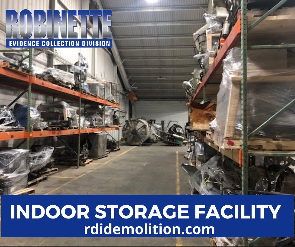 RobinetteDemo1's tweet image. Want to learn more about our evidence collection facility? Here&apos;s a sneak peek to see how we ensure your evidence is properly stored and can&apos;t be tampered with. 
Visit: rdidemolition.com
#RobinetteDemolition #TotalDemolition #EmergencyResponse #EvidenceCollectionAndStorage