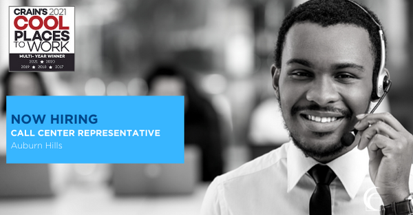 Cornerstone_CU's tweet image. CCF is currently hiring a Call Center Representative to work with our amazing team in #AuburnHills.  View position and apply online: bit.ly/3lW9o81

#Hiring
#CoolPlaceToWork
#CCFinancial