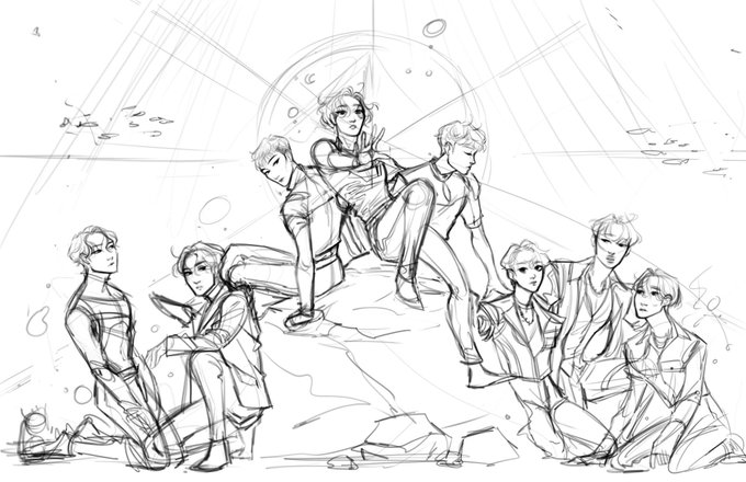 Sharing this rejected sketch for a project in working on , so that she doesn't die without seeing the light of day #wip 