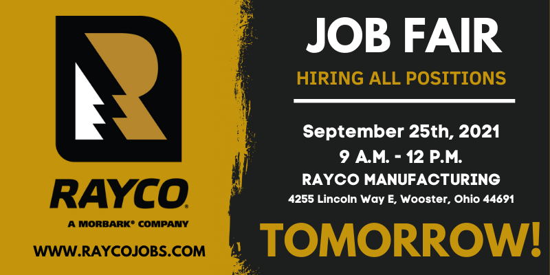 TOMORROW- 9 a.m. - Noon! Who's ready for the Rayco Job Fair? Comment below if you'll be there!👇