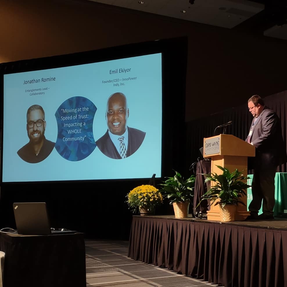 Moving at the Speed of Trust: Impacting a Whole Community. Jonathon Romine and Emil Ekiyor. #INASLA2021 <a href="/NationalASLA/">American Society of Landscape Architects</a>