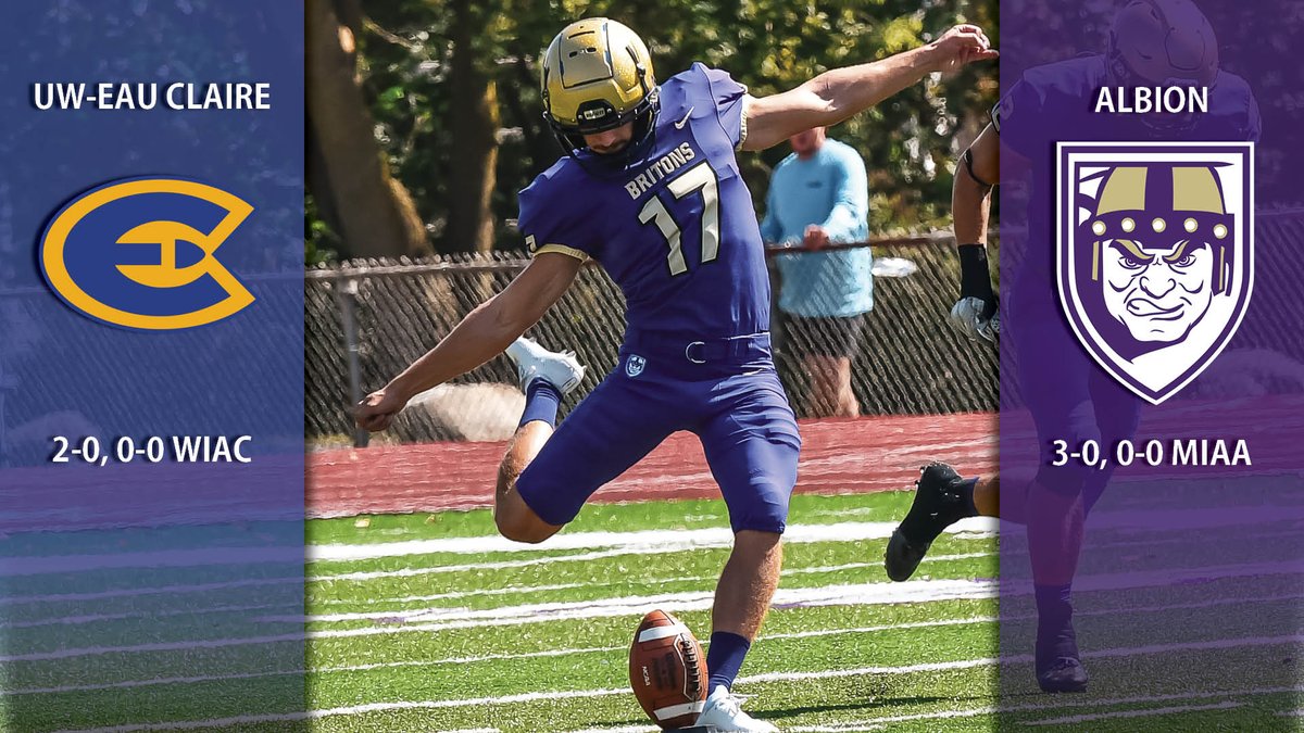 gobrits's tweet photo. .@AlbionFootball Game Notes: UW-Eau Claire at Albion -- PREVIEW https://t.co/rUsFa7N9YY https://t.co/92SgkiVNfd