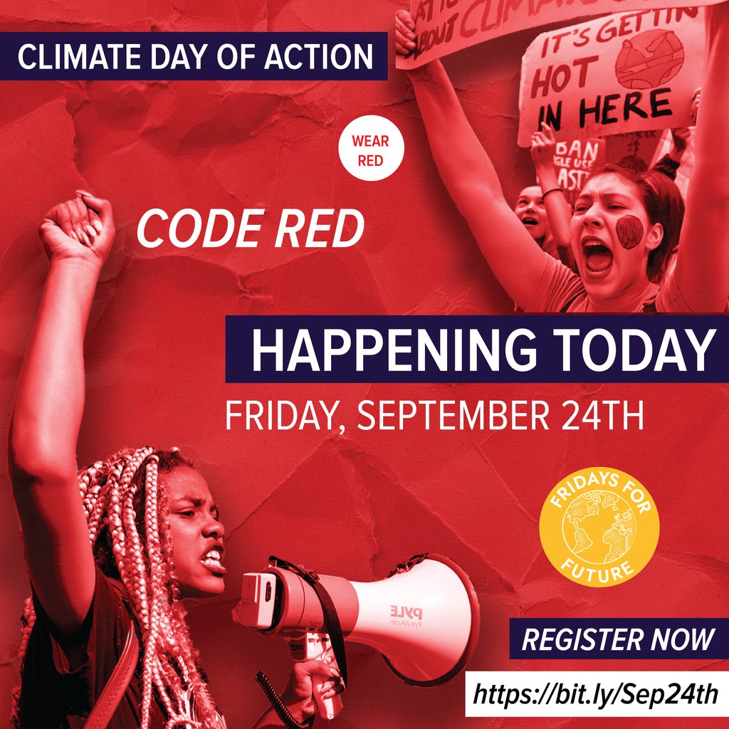 CLEOInstitute's tweet photo. Today is the DAY! We are bringing attention statewide to our humanity's climate state of Code Red! It's time to let our voices be heard, it's time for action.
Register now👉https://t.co/kN5ufzEmNe
#RAGE4CLIMATE #UprootTheSystem https://t.co/noKyEhAFJ5