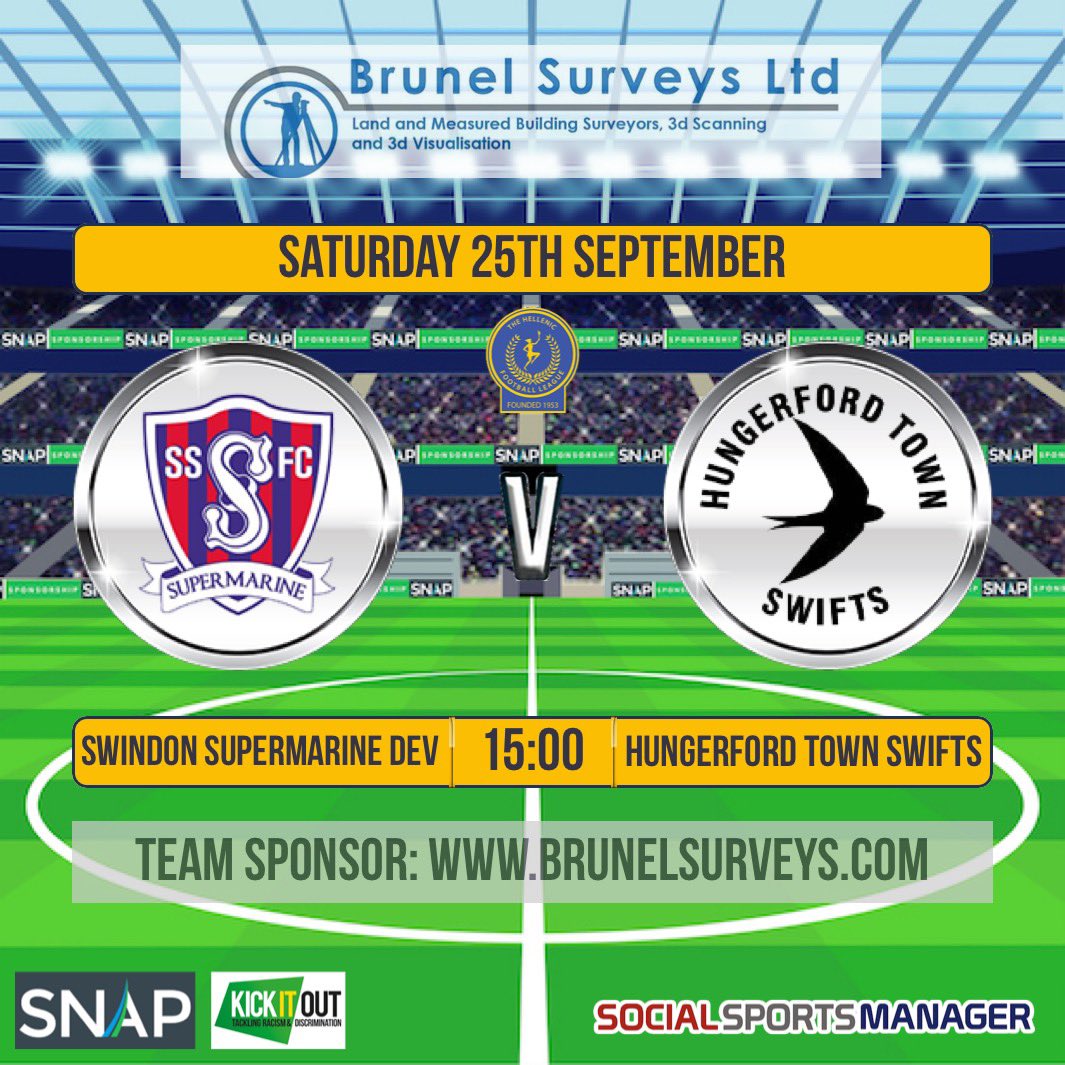 SSRESFC's tweet photo. ⚽️MATCH DAY DETES⚽️

@SSDEVFC 🆚 @htfcswifts 
⏱ 15:00
📍Supermarine Road, Devs pitch
💷 £3 Admission (under 18’s free)
⚠️ Contactless payments or exact cash
🍺 Clubhouse open from 13:30 https://t.co/Fdd6G1jdEt