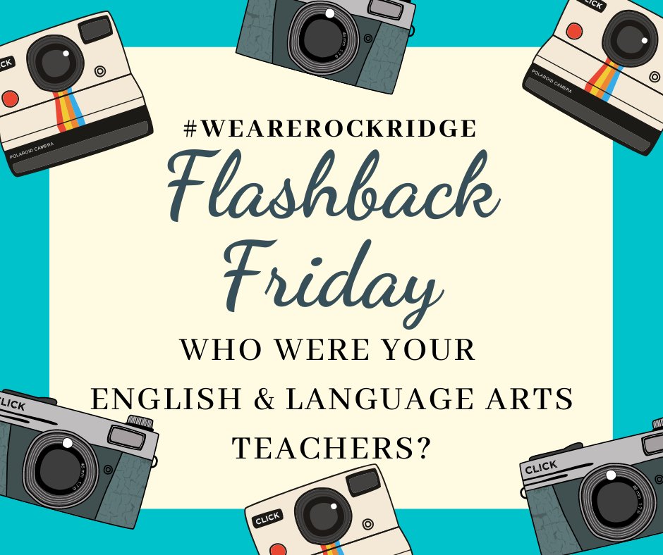 📸It's Flashback Friday Week 16! Who were your English/Language Arts teachers? Even if you didn't attend school at #RRPS, give them a shout out below -- bonus points if you include a photo!