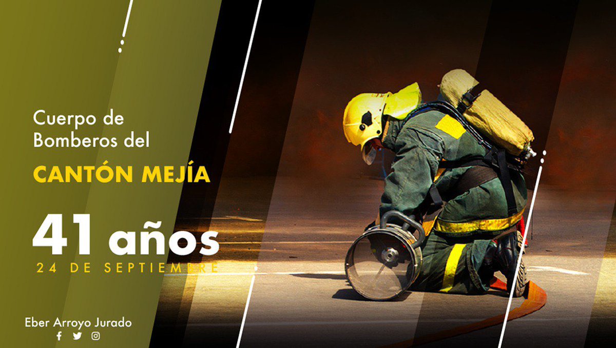 En su 41º aniversario de fundación, enviamos un cálido saludo a nuestros compañeros de <a href="/BomberosMejia1/">Bomberos Mejía</a>.

Gracias por su labor, continuemos sumando años de trabajo conjunto por el bienestar de nuestra colectividad. 

#SalvamosVidas