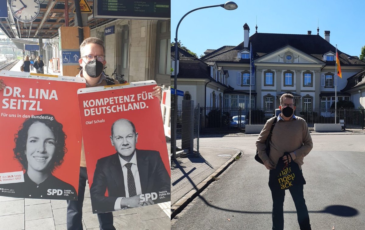 Mit Hilfe der <a href="/SPDKonstanz/">SPD Konstanz</a> versorgt unser <a href="/lindnermichl/">Michael Lindner</a> die deutsche Botschaft in #Bern mit #SPD Material. Der Wahlabend kann kommen 💪✊