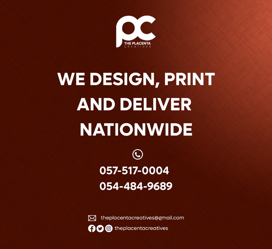 EhoenamA's tweet photo. Wanna start a business? Do you need a flier for it? Or need flier for any event at all? Don’t worry😊😁, Placenta Creatives is here to sort out all your designs problems.
With Placenta Creatives, you’re assured of great designs.
#ThePlacentaCreatives #SupportandWear https://t.co/mI0WCOeDec