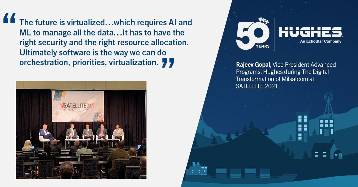 At <a href="/SATELLITEDC/">SATELLITE & GovMilSpace</a> 2021, VP of Advanced Programs, Dr. Rajeev Gopal took us through a detailed overview of the digital transformation of Milsatcom and how the Space Force has turned to #digital engineering. #SATShow