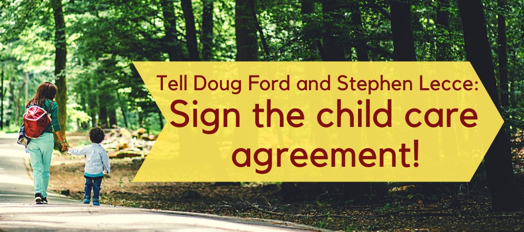 ChildCareON's tweet photo. We're nearly at 1800 signatures! Add your voice to our petition telling Premier Ford to sign the child care agreement with the federal government.
https://t.co/2E2boN51jd #ChildCareNow #ECEPower https://t.co/6ZNnaUEsnR