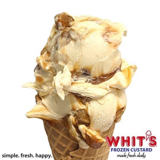 The flavor of the day is: CARAMEL COOKIE DOUGH!

Vanilla custard with caramel swirls and chocolate chip cookie dough bites.

<a href="/Beachestowncent/">BeachesTownCenter</a> 
<a href="/Whitsfordessert/">Whit's FrozenCustard</a>
