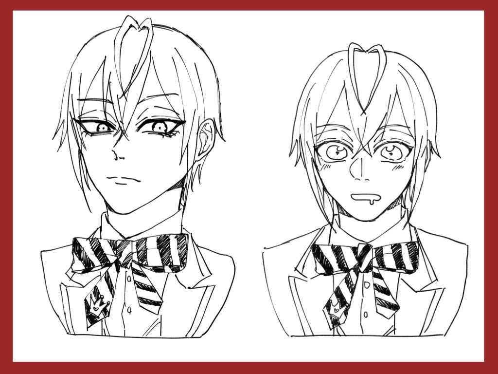 #リプきたキャラを持てる限りの力を使って可愛い絵柄とかっこいい絵柄で描きわける
遅くなりましたが、リドルくんとセベク描きました🥰 