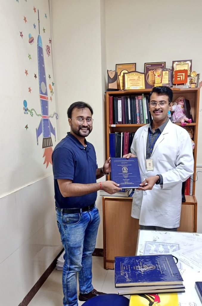 Adarsh physio (@physioadarsh) on Twitter photo First Step Towards Ph.D.
"Nothing is easy as it looks. Everything takes longer than you expect. And if anything can go wrong, it will, at the worst possible moment- Murphy's Law"
Thanks to my Supervisor,<a href="/asirjohnsamuel/">Asir John Samuel</a> <a href="/ASIR_JOHN/">Dr ASIR JOHN SAMUEL</a> Sir for his guidance and constant support. First Step Towards Ph.D.
"Nothing is easy as it looks. Everything takes longer than you expect. And if anything can go wrong, it will, at the worst possible moment- Murphy's Law"
Thanks to my Supervisor,<a href="/asirjohnsamuel/">Asir John Samuel</a> <a href="/ASIR_JOHN/">Dr ASIR JOHN SAMUEL</a> Sir for his guidance and constant support.