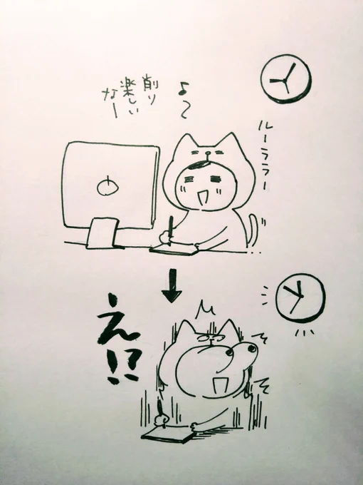 本当はもっと早く宣伝ツイートしようと思ってたのに、
楽しくペン入れをして、遊びながら仕上げてたらこんな時間になってしまった
〆切の必要性を改めて感じました…

遅い時間にすみませんでした…!🙇 