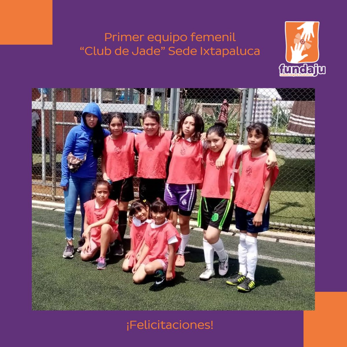FundajuOrg's tweet photo. La semana pasada debutó el primer equipo femenil "Club de Jade" de Sede Ixtapaluca, en el torneo Copa Libertadores. Dirigido por la profesora Monserrat Zúñiga Rodríguez. ¡Enhorabuena y felicitaciones!
#EquipofemenilClubdeJade #Jugandojuntos #SedeIxtapaluca #Cloud9WorldMéxico https://t.co/QN0yFMYtrl