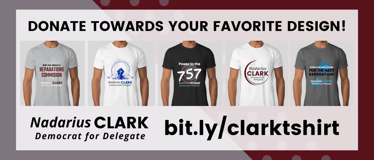 NadariusClarkVA's tweet photo. Our t-shirt contest has been live for 1 day and our #Powertothe757 design is in an early lead! Thanks to everyone who's already donated!
You can participate at https://t.co/XfydixbYRa https://t.co/ELGGqpONlk
