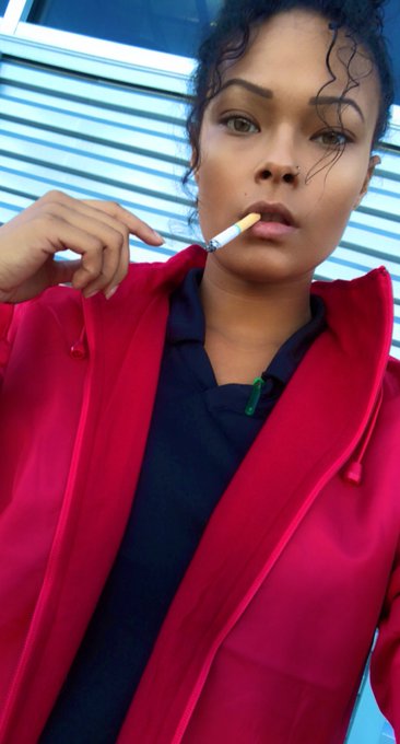 you just wish it was you I was taking a long drag on instead of my cigarette   submissive findom smoke