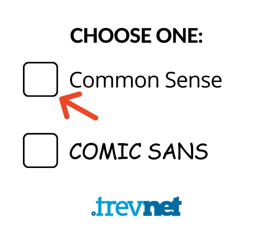 TrevNetMedia's tweet photo. Wonder what the right answer is? https://t.co/Yc9xA300mv