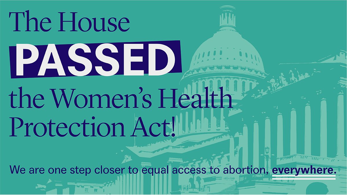 PPTXVotes's tweet photo. #BREAKING: Today the U.S. House of Representatives voted YES for the Women’s Health Protection Act. We are one step closer to a future where we're all free to make the personal decisions that shape our lives, futures &amp; families. #ActforAbortionAccess #WHPA https://t.co/Cuxa6lAef5
