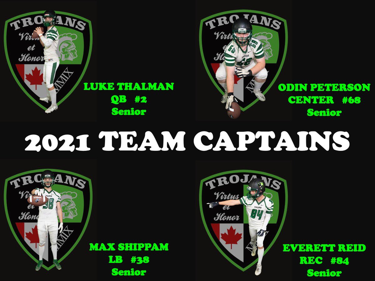 We are very Proud to announce our Varsity Team Captains for the 2021 Season!
<a href="/ThalmanLuke/">Luke Thalman</a>
<a href="/odin_peterson/">Odin Peterson</a>
<a href="/maxshippam1/">max shippam 🇨🇦</a>
<a href="/EverettReid88/">Everett Reid</a>
4 Fantastic Servant-Leaders!
Congratulations, Gentlemen!
<a href="/icvmcwpg/">ICVMC - Wpg</a>
<a href="/PembinaTrails/">Pembina Trails SD</a>
<a href="/The_WHSFL/">The WHSFL</a>
<a href="/chatfootball/">CanadaFootballChat</a>
<a href="/fbmanitoba/">Football Manitoba</a>