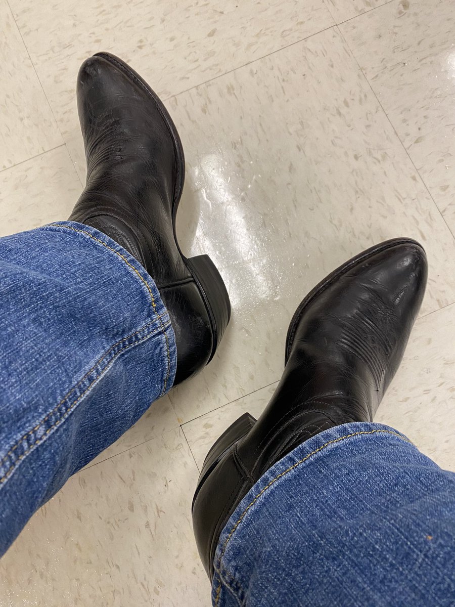 drlancasterdc's tweet photo. Western Days! I’ve got the hat, buckle and boots! Go @LHSFball beat Plano West! #LHSSpiritDays @lewisvillestuco https://t.co/3Eq8sOBqEA