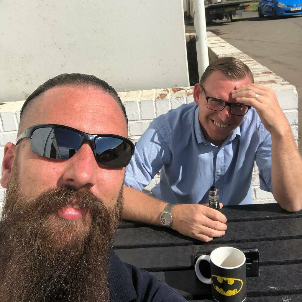 Lunchtime shenanigans!
Enjoying the sunshine!
.
.
.
.
#bearded #beardgang #beard #beardlove #beardedmen #beardstyle #beardlife #beardsofinstagram #instabeard #epilepsywarrior #dad #instagood #instadaily #epilepsyawareness #dadbod #beardedandtattooed #man… instagr.am/p/CUNEqD1tPve/