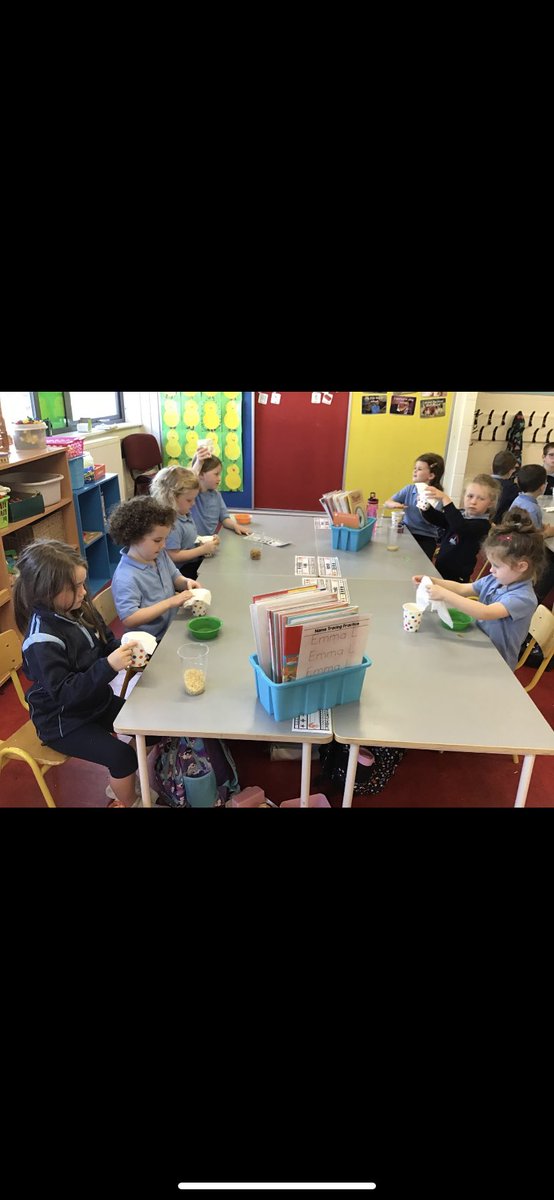 BrowneQuin's tweet photo. In Science we have been investigating different sounds. The children made shakers using rice and pasta and then compared which made the louder/softer noise @ns_quin https://t.co/tibo8w5swG