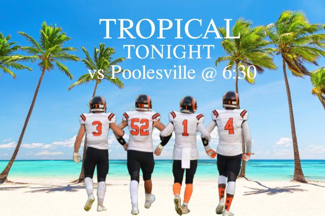 GAMEDAYYYYYY!!!! WE WANNA SEE EVERYONE AT 6:30 TONIGHT AT HOME🔥 LETS SHOW POOLESVILLE WHO THE REAL VILLE IS😈😈 BE THERE.