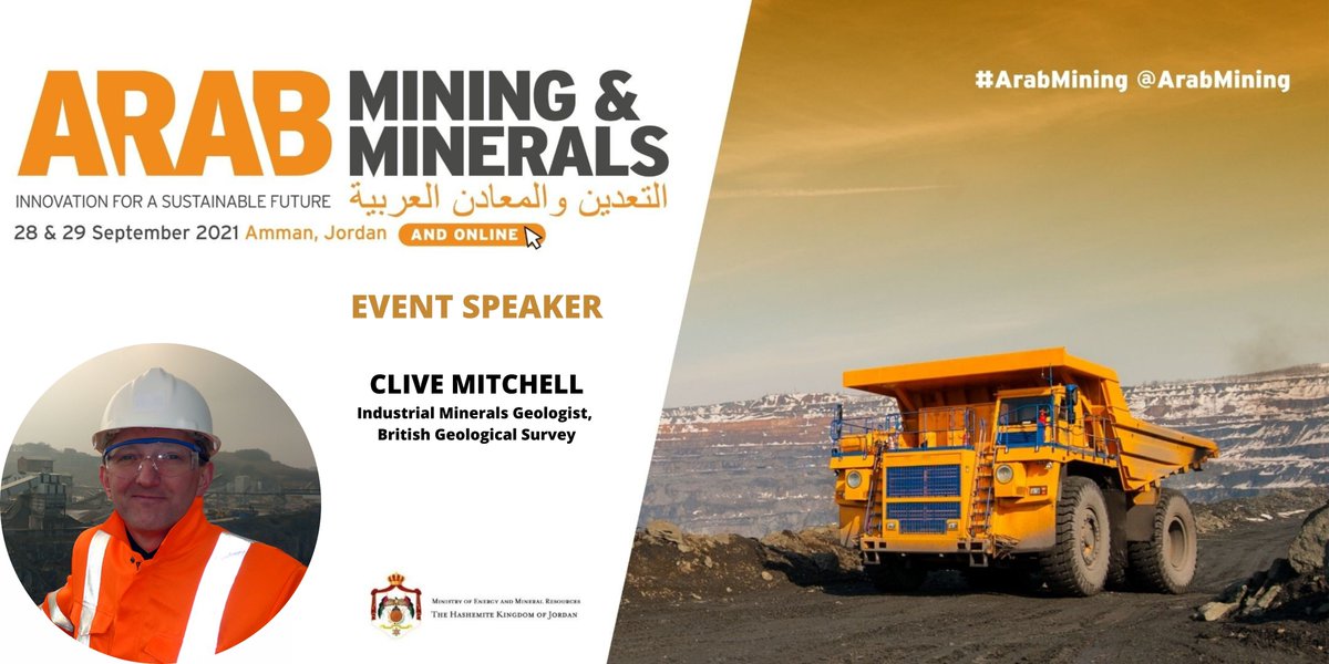 CliveBGS's tweet photo. Looking forward to participating in the @ArabMining 'Arab Mining & Minerals: Innovation for a sustainable future' conference 28-29 Sept 2021 - my presentation is battery raw materials themed 'Graphite resources in Africa & the Middle East: Carbon for Decarbonisation' #ArabMining https://t.co/uCeE3Bade2