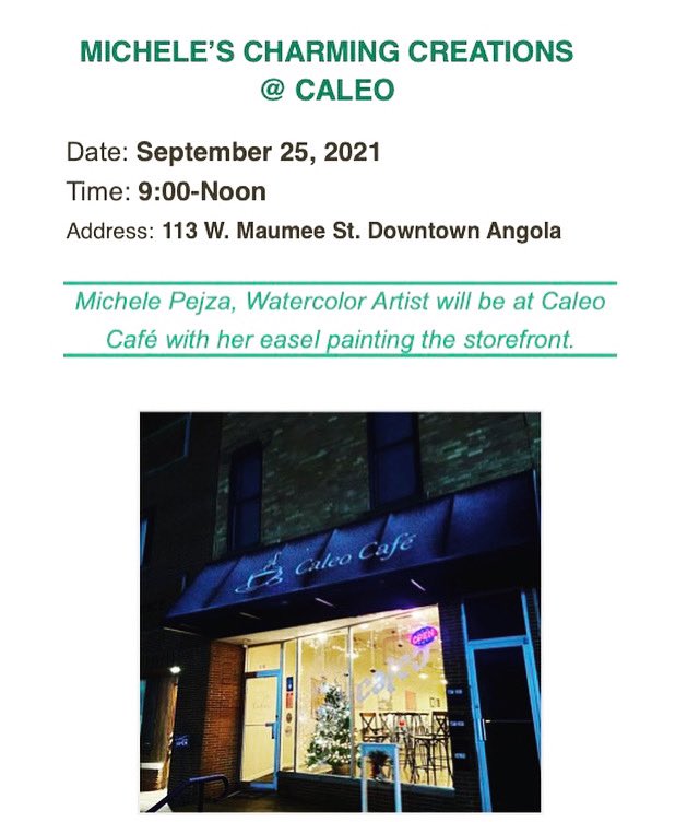 CafeCaleo's tweet photo. Special Events Saturday: live painting πΌ @ Caleo and look π for our table at the Night π Market! #caleocafe #painting #LiveEvent #fall #market https://t.co/h1jxqcX77O