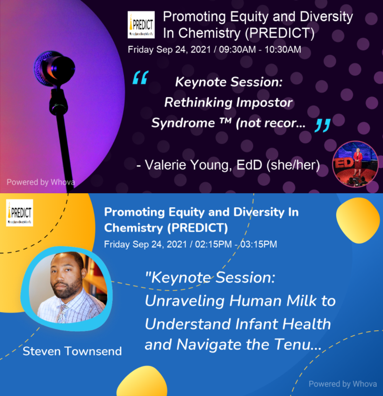 ACSPREDICT2021's tweet image. We have TWO awesome Keynotes today, in addition to @ValerieYoung we are also joined by Dr. Steven Townsend for an exciting Keynote &quot;Unraveling Human Milk to Understand Infant Health and Navigate the Tenure Process&quot;. Register here: whova.com/portal/registr…