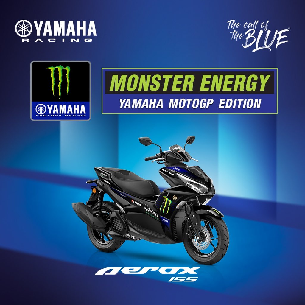 India_Yamaha's tweet photo. Flaunt your love for racing with the Monster Energy Yamaha MotoGP Edition of your favourite #Aerox155
Buy now: https://t.co/PduFEX3ui6
#YamahaRacing #YamahaMotorIndia #YamahaIndia #Yamaha #MotoGPEdition #MonsterYamaha https://t.co/hGkexeieqn