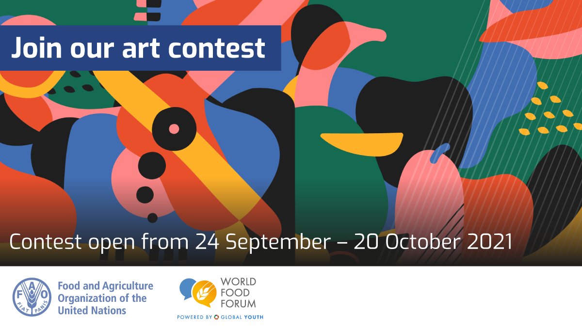 FAOLivestock's tweet photo. Have a chance to win an internship @FAO!
If you're between the ages 21-30, come express your creativity and share what the #OneHealthFuture should look like.
Submit a video of a play, song or poetry by 20 October: https://t.co/LxnwuB1SrY https://t.co/vgBUZ71svm