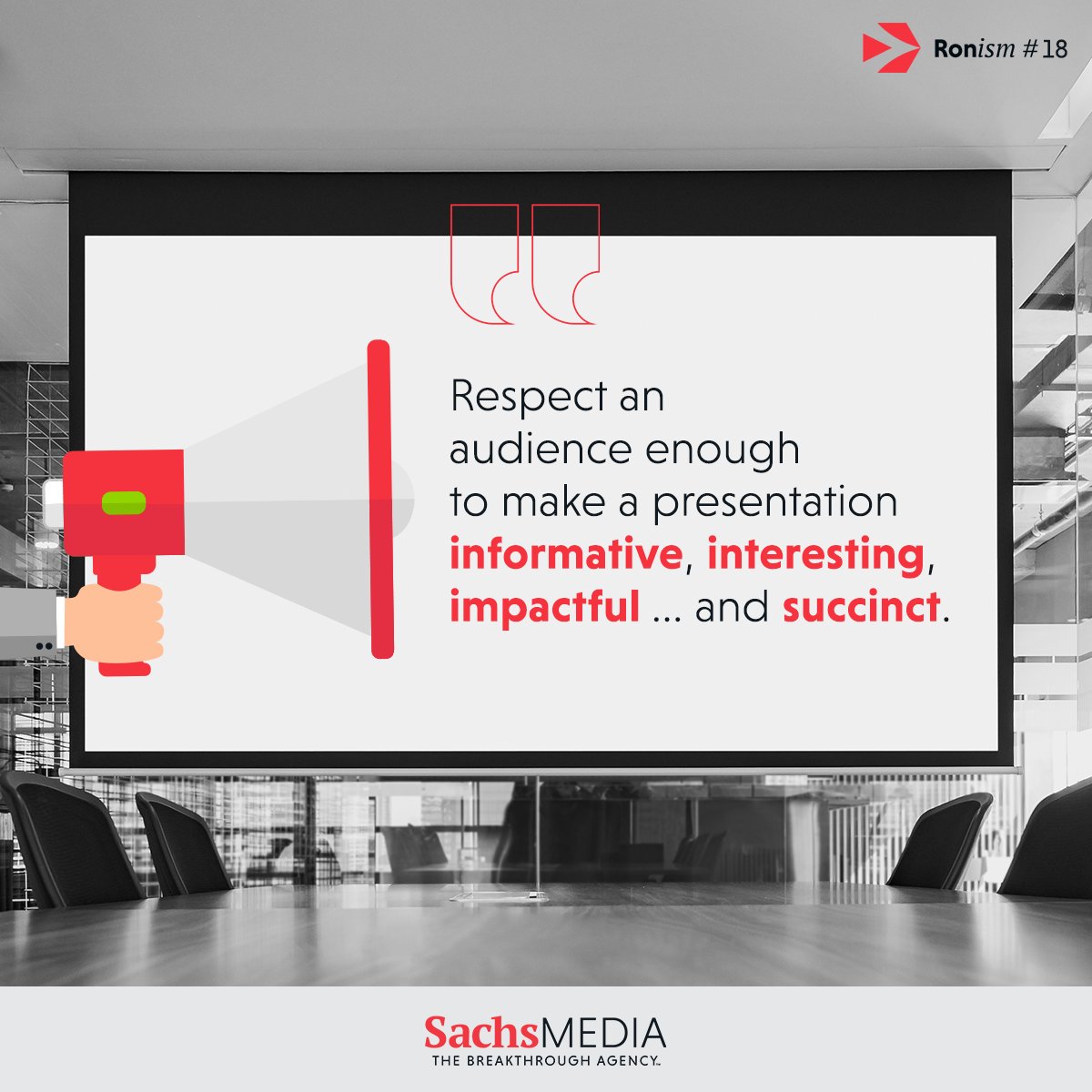 SachsMediaGrp's tweet photo. Ron Sachs has coined many notable quotations over the firm's history. In honor of our 25th anniversary, we're sharing some of our favorites! #ronism https://t.co/vyViS6SZek