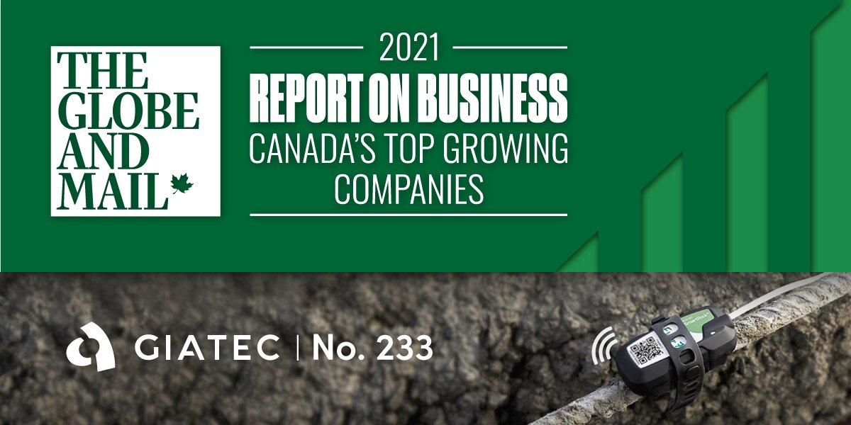 Giatec's tweet photo. We are honoured to announce that we have been featured in The Globe and Mail's list of Canada's Top Growing Companies: 2021! With a three-year growth of 168%, we are excited to have placed No. 233 on this report.

Find out more here: https://t.co/zGgL1ssAnB

#TopGrowing21 https://t.co/JSDKDk8FVG