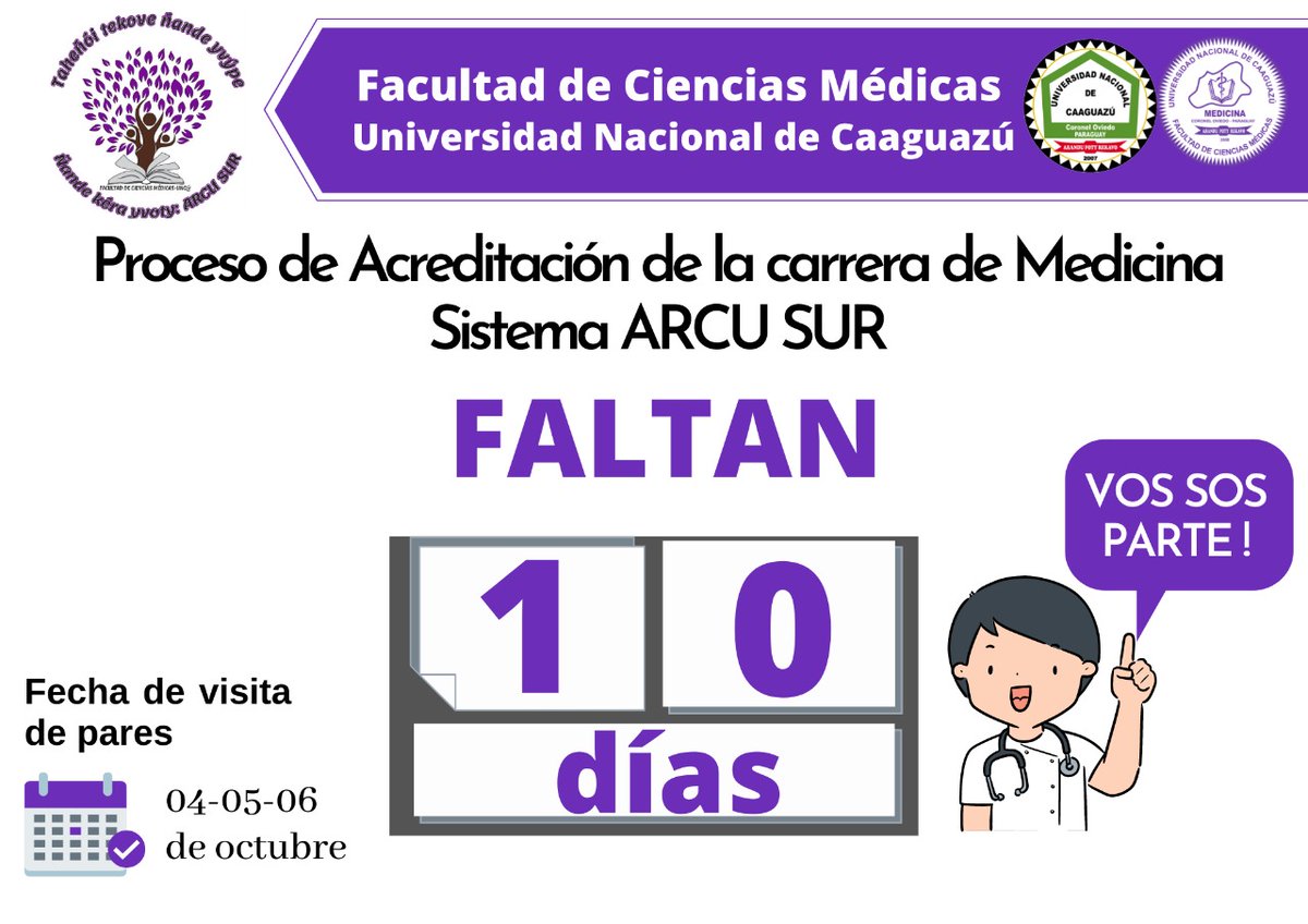 fcmunca's tweet photo. A sólo 10 días #VosSosParte https://t.co/AjChFHyjPD