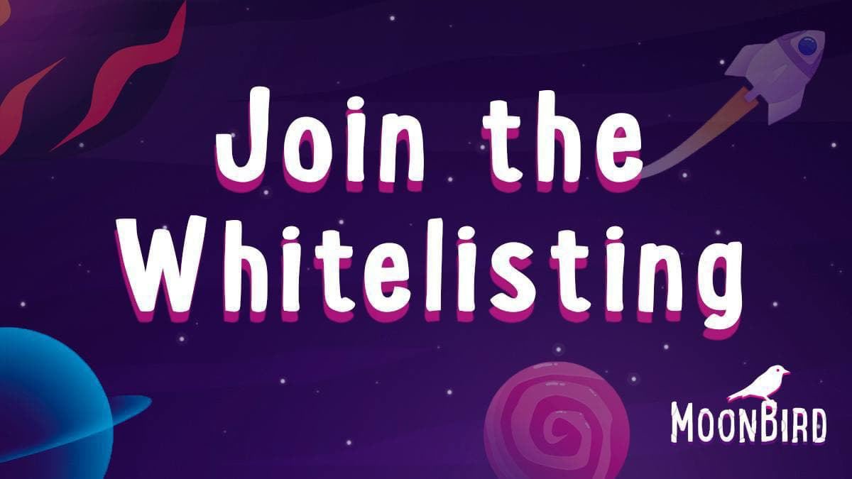 #MoonBird announced #Whitelist🔥

• 200 Winners
• Allocation 0.1 – 1.5 BNB
• HardCap 100 BNB

To participate complete form sweepwidget.com/view/33808-zky…

📅 Form closing on 25th September at 05:00 UTC

More details t.me/whitelist_en/6…