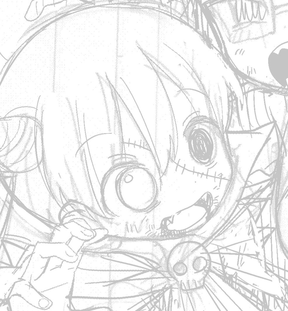ハロウィンだからハロウィンぽいのにしようとして没になった絵 これ以外の絵消えた 