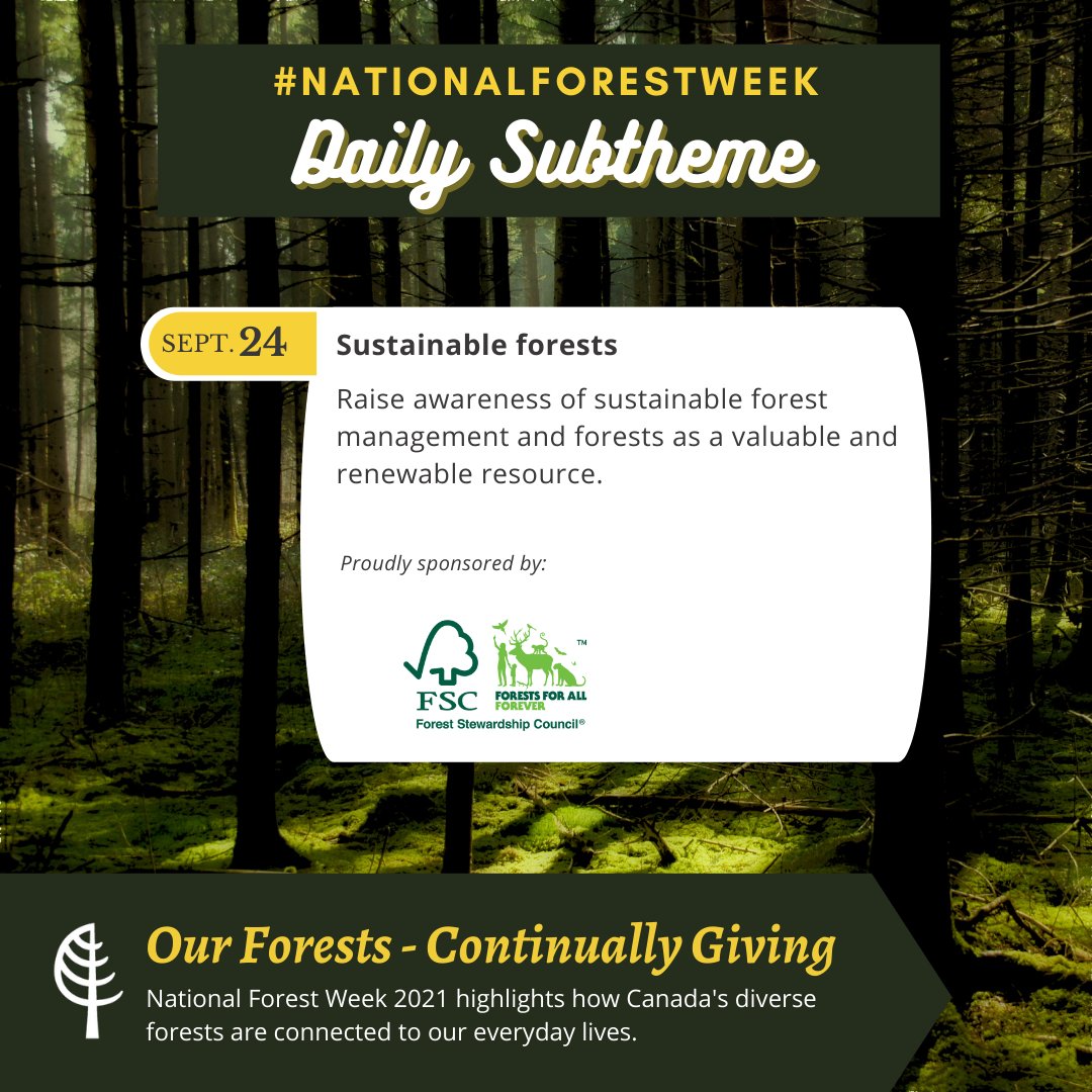 CIF_IFC's tweet photo. Thank you to @FSC_Canada for being todayโs #NationalForestWeek daily sponsor! #FSCWeek #StandForForests https://t.co/lq77kVamF0