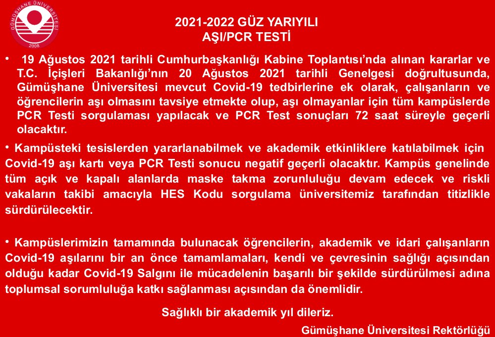 Gümüşhane Üniversitesi (@gumushaneuniv) on Twitter photo 